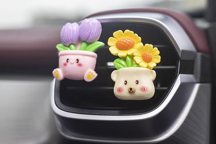 Air outlet potted plant - five piece set