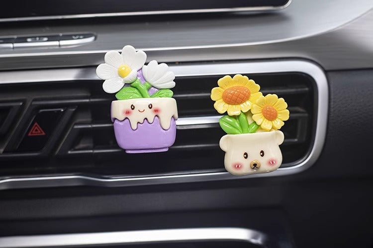 Air outlet potted plant - five piece set