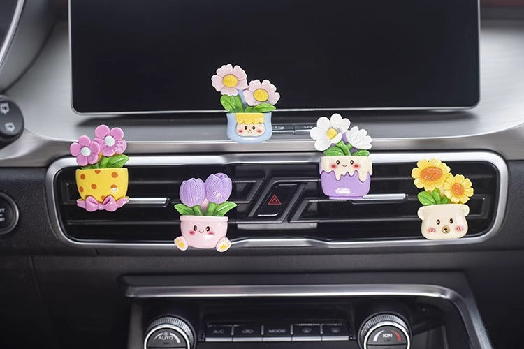 Air outlet potted plant - five piece set