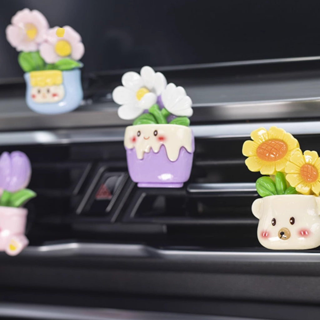 Air outlet potted plant - five piece set