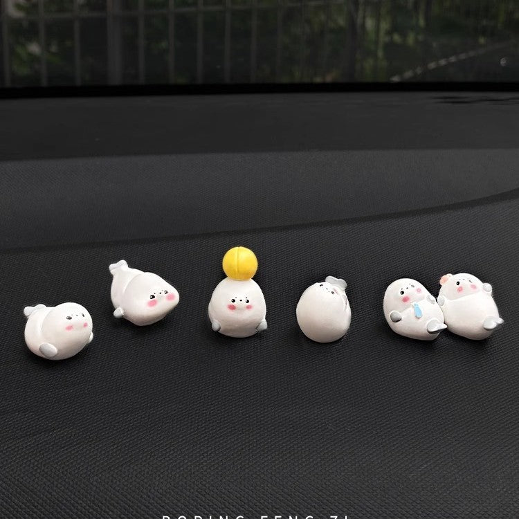 One set of six Little Seals - Comes with traceless adhesive