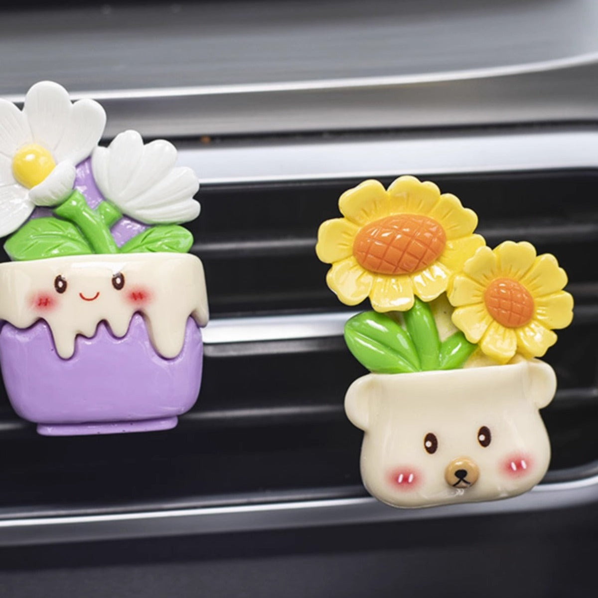 Air outlet potted plant - five piece set