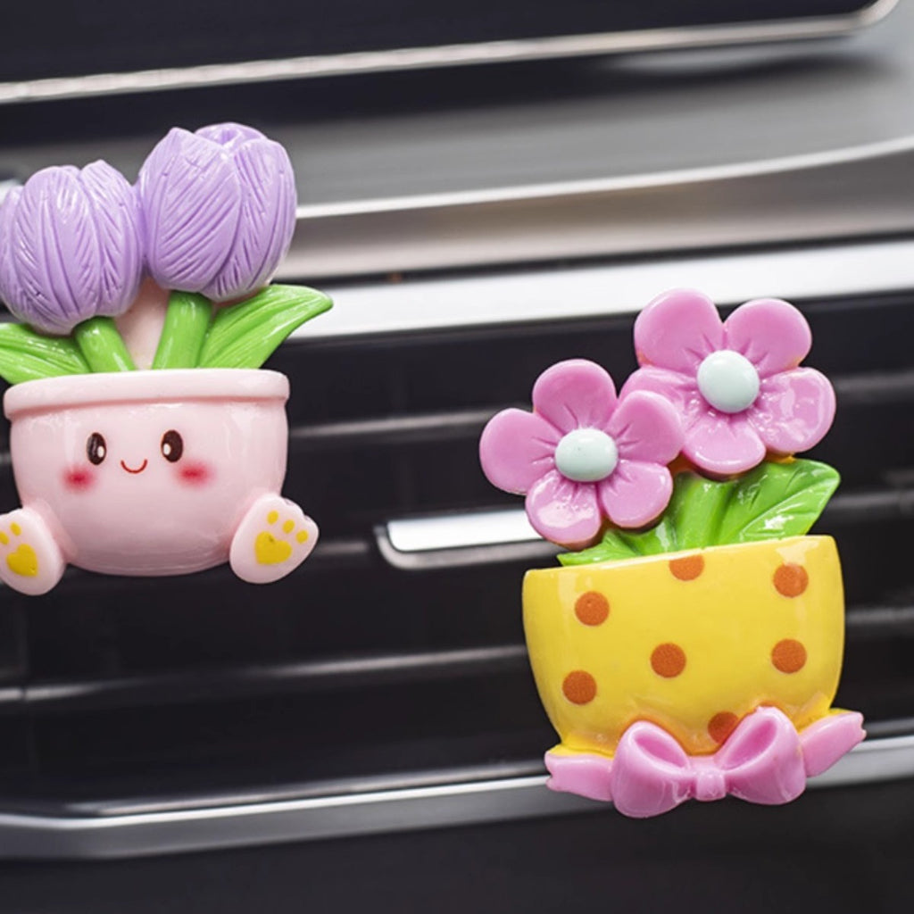 Air outlet potted plant - five piece set