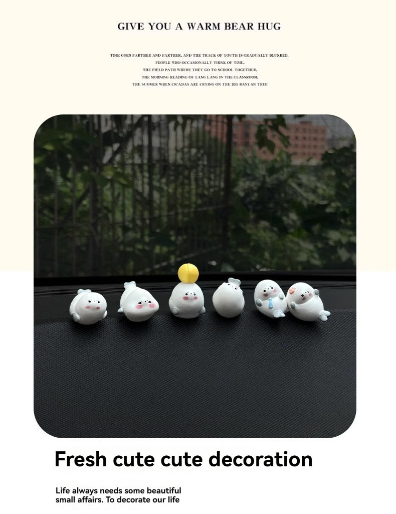 One set of six Little Seals - Comes with traceless adhesive