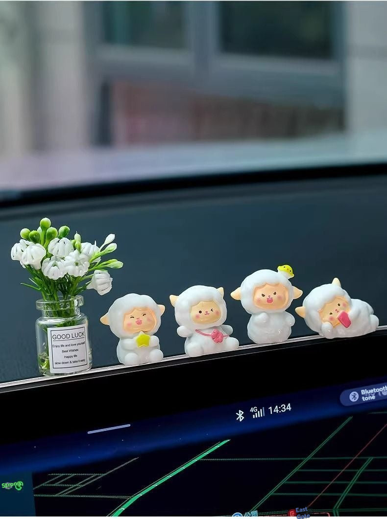 Car screen decoration, car interior decoration