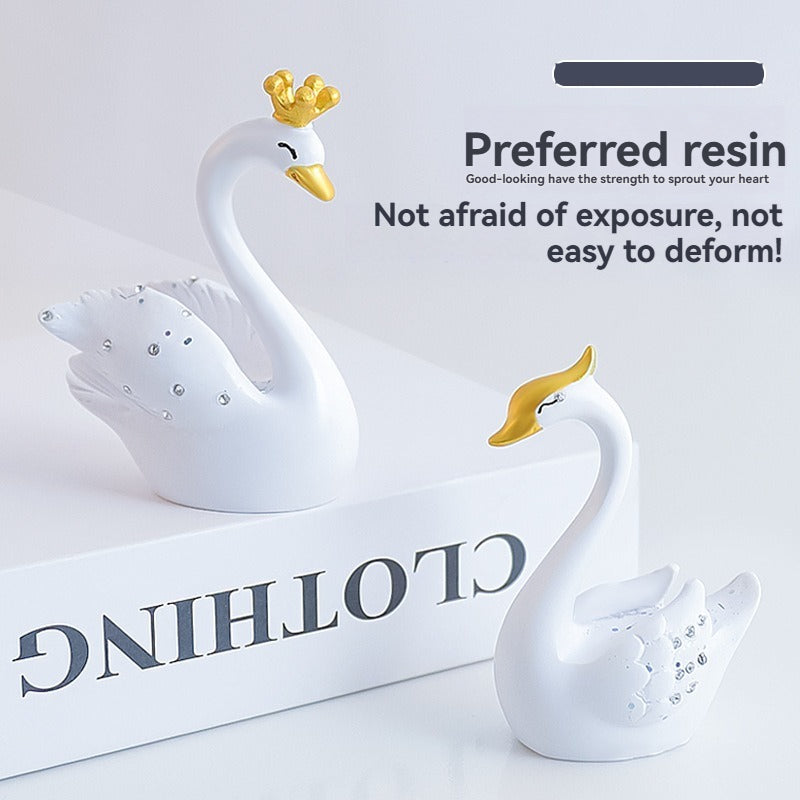 Swan feather cushion