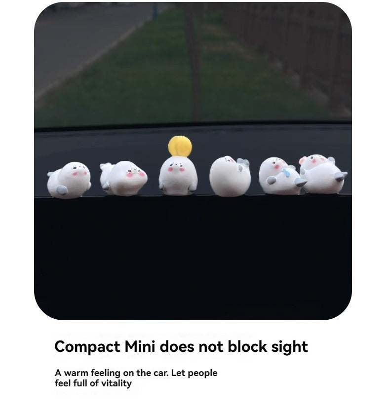 One set of six Little Seals - Comes with traceless adhesive