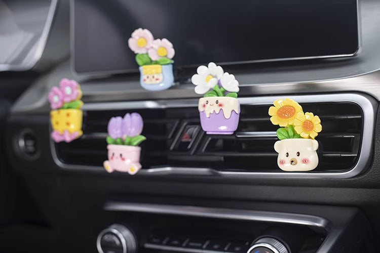 Air outlet potted plant - five piece set