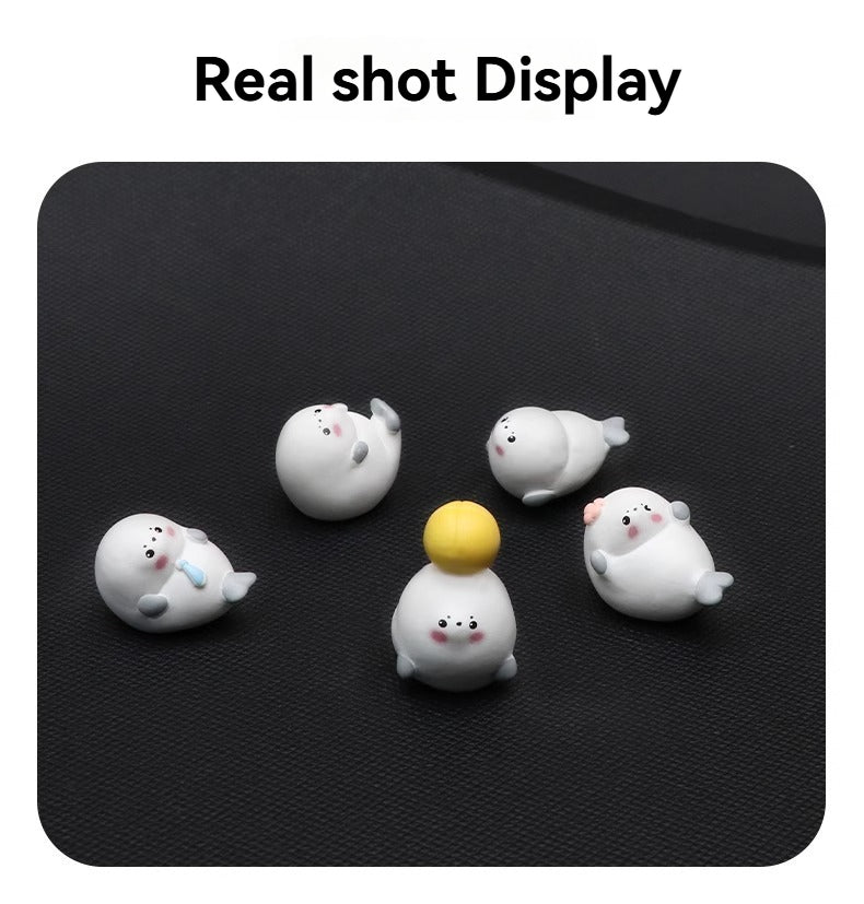 One set of six Little Seals - Comes with traceless adhesive