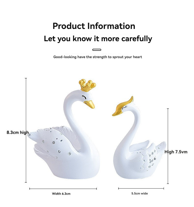 Swan feather cushion