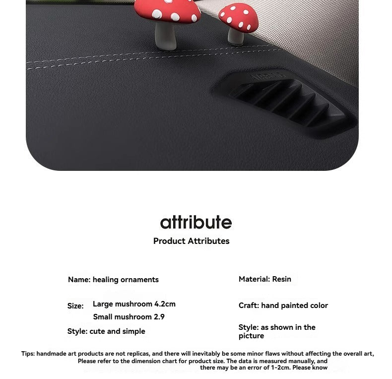 Red mushrooms, one big and one small