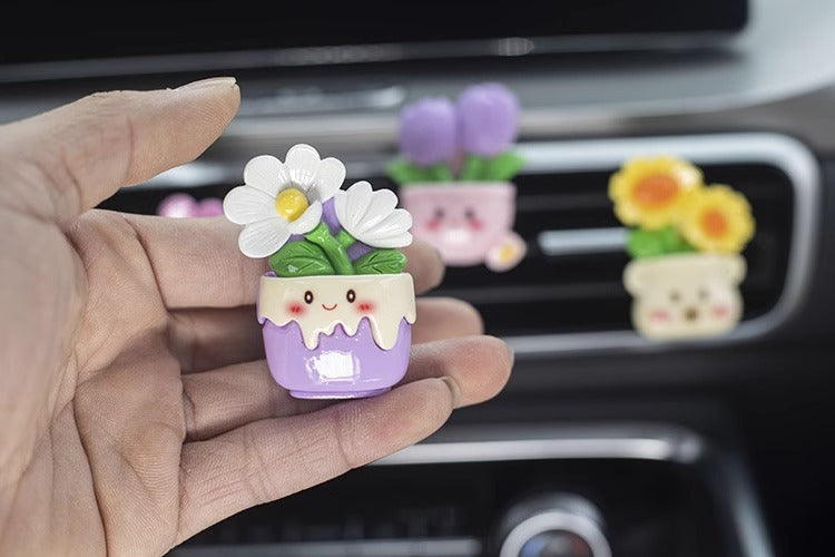 Air outlet potted plant - five piece set